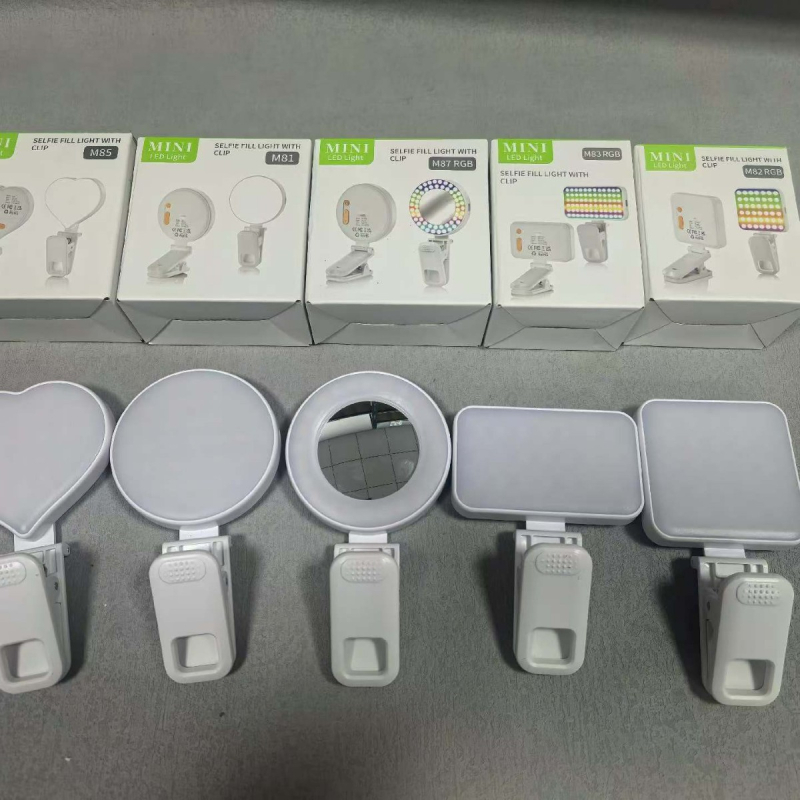 M81 LED rasvjeta za uživo prijenos — kompaktna i prijenosna, pogodna za pametne telefone, kamere, tablete, prijenosna računala i videokonferencije