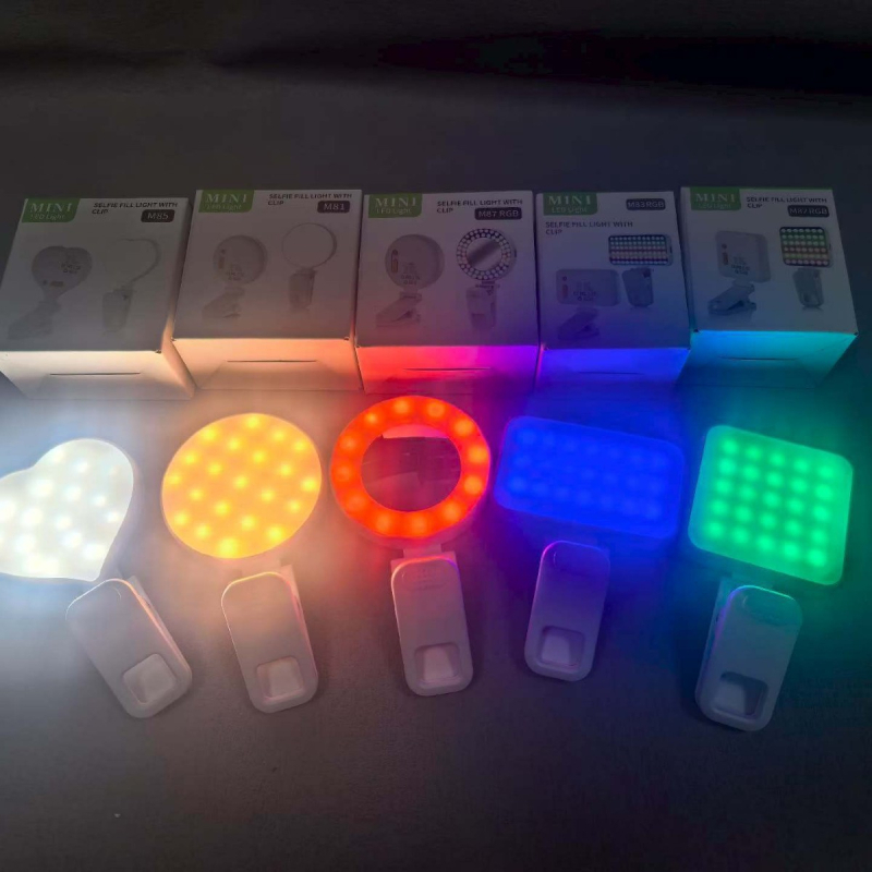 M81 LED rasvjeta za uživo prijenos — kompaktna i prijenosna, pogodna za pametne telefone, kamere, tablete, prijenosna računala i videokonferencije