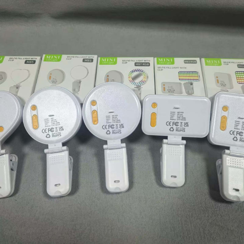 M81 LED rasvjeta za uživo prijenos — kompaktna i prijenosna, pogodna za pametne telefone, kamere, tablete, prijenosna računala i videokonferencije