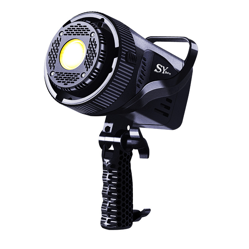 Lumină de umplere pentru live cu COB LED, 107W, 220V, 2700–6500K, reglabilă intensitatea luminii, sursă de alimentare independentă, rază de până la 10 m