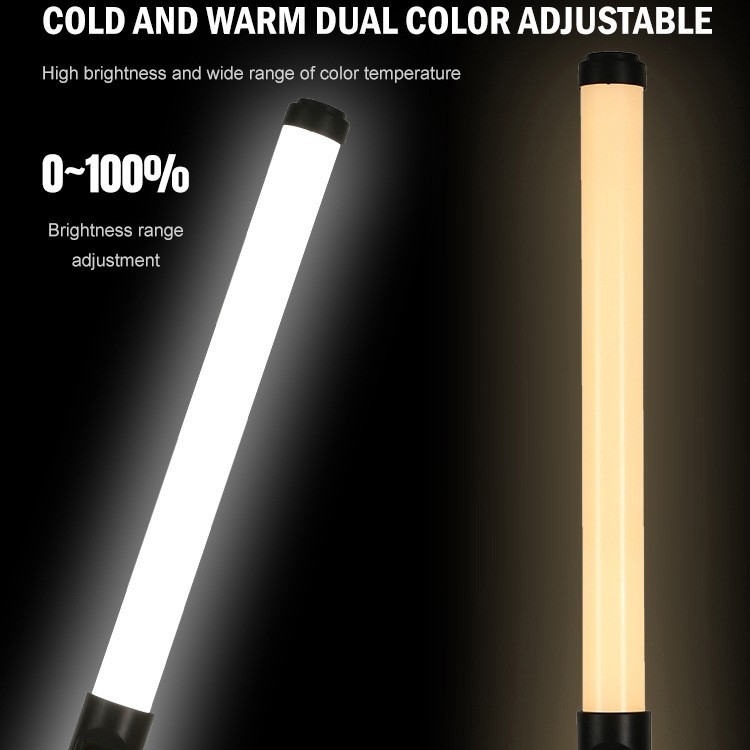 RGB LED подсветка за снимане и стрийминг, преносимо ръчно осветление, 7 W, регулируема яркост и цвят, подходяща за вътрешни помещения