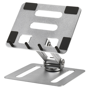 Držač za dva mobilna telefona od aluminijske legure, sklopiv, podesiv po visini, rotirajući stolni držač