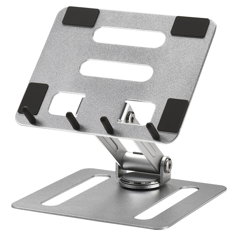 Držač za dva mobilna telefona od aluminijske legure, sklopiv, podesiv po visini, rotirajući stolni držač