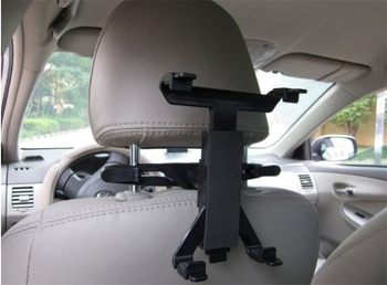 Držač tableta za auto za stražnju klupu sa četverozubnim stezanjem (XST-6002, ABS, kompatibilan s iPad/iPad Mini, iPod touch 2/3/4, rotacijski stil)