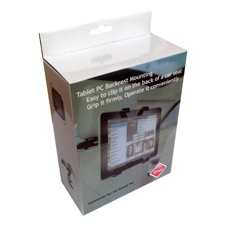 Držač tableta za auto za stražnju klupu sa četverozubnim stezanjem (XST-6002, ABS, kompatibilan s iPad/iPad Mini, iPod touch 2/3/4, rotacijski stil)