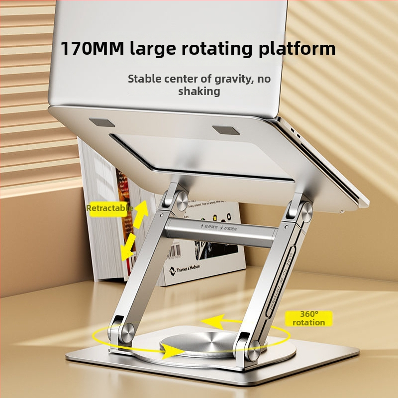 Rong Lai πλαστική βάση για φορητό υπολογιστή – περιστροφή 720°, ανυψωμένος σχεδιασμός ψύξης και κάθετη στήριξη για tablet