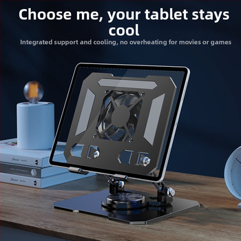 Držač za tablet, sklopivi, težak karbonski čelik s rotacijskim podešavanjem za seriju iPad