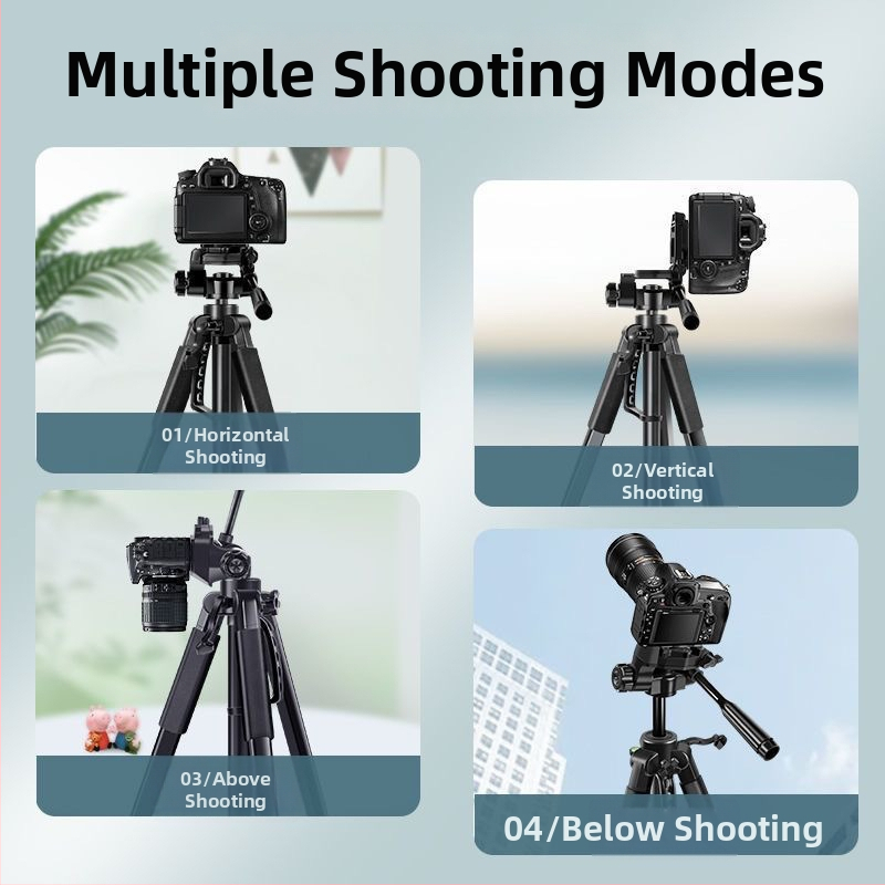 DSLR/Mirrorless/Phone statív s guľovou hlavou, karbónové vlákna, 5 sekcií