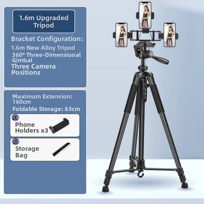 DSLR/Mirrorless/Phone statív s guľovou hlavou, karbónové vlákna, 5 sekcií