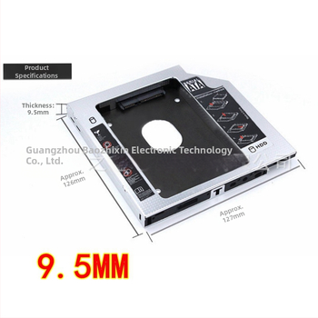 SSD kietojo disko laikiklis, aliuminio korpusas, OEM, palaiko vienkartinį išdėstymą, komplekte: disko laikiklis, atsuktuvas, varžtai, rėmelis