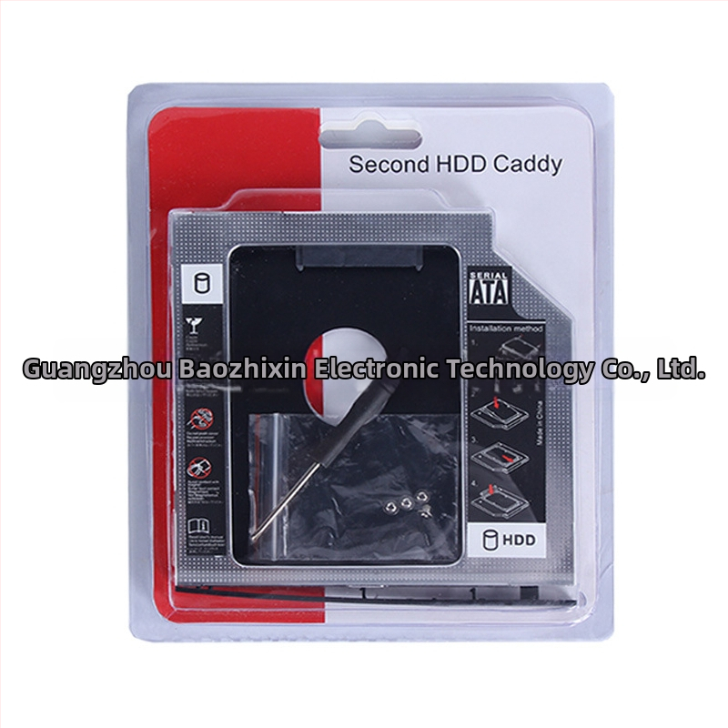 SSD kietojo disko laikiklis, aliuminio korpusas, OEM, palaiko vienkartinį išdėstymą, komplekte: disko laikiklis, atsuktuvas, varžtai, rėmelis