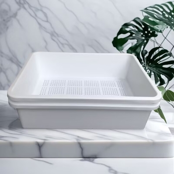 Litter box pentru pisici din plastic, cu lopățică inclusă, pentru pisici adulte, pachet de 10