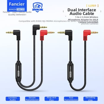 Werewolf LLR 3,5 mm adapter kabel – 1:2 audio splitter, pozlaćeno, OFC bakar, za SLR kamere i mobilne telefone