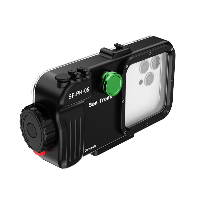 Seafrogs SF-PH-05 Ūdensdrošs telefona korpuss līdz 7 colām, universāls Android un iPhone, Plastmasas materiāls, Bluetooth atbalsts