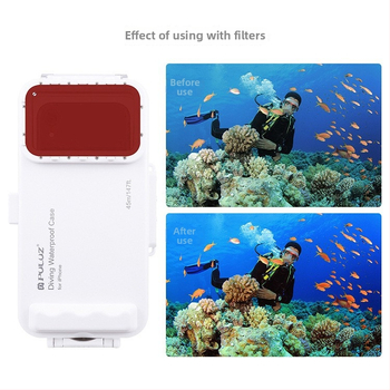 Niršanas tālruņa korpuss – ABS, Pu9010w, saderīgs ar iOS 13.0+, ūdensizturīgs līdz 45 m, ar logotipa pielāgošanas iespēju