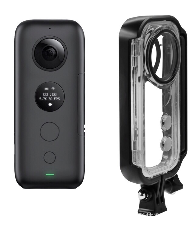 Podvodno kućište za Insta360 ONE X: vodootporno do 30 m, materijal optičko staklo + PC, kompatibilno s Insta360 ONE X, prilagodljiv logotip