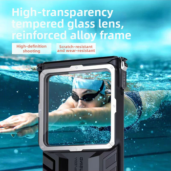 Nirtspējīgs tālruņa ūdensizturīgais korpuss C30, universāls visiem modeļiem, IPX8 līdz 15 m, materiāls ABS/TPU/Glass/Alloy, 180 g