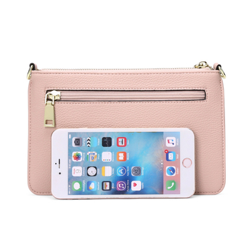 Ženska PU crossbody clutch torba, mini kvadratni oblik, zatvaranje na zip, unutarnji džepovi: skriveni džep na zip, džep za telefon, džep za ID, poliester podstava