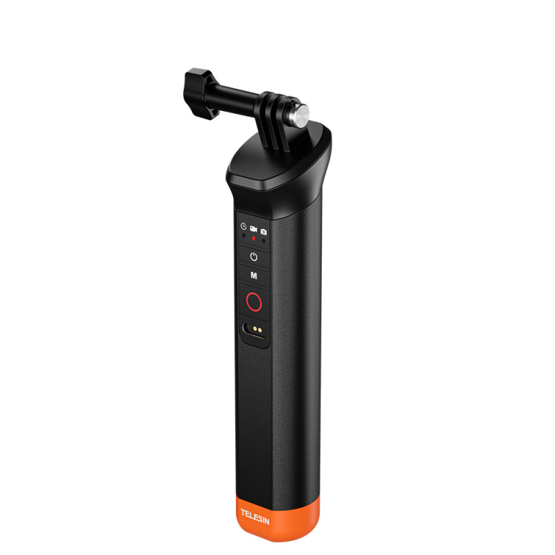Telesin Bluetooth Buoyancy Stick Snorkel Handle pentru GoPro 8-13, Model S4-fhg-01-tgp, Material: Plastic