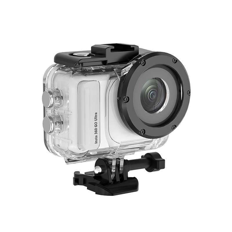 Carcasă transparentă pentru Insta360 GO Ultra, PC + sticlă, ambalaj în cutie, în stoc, imprimare logo disponibilă