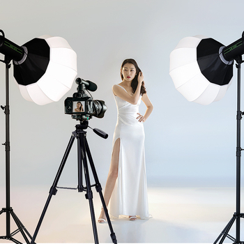 Stativ za livestream s kuglastim soft-light glavom, 300W, 220V, za jednu kameru