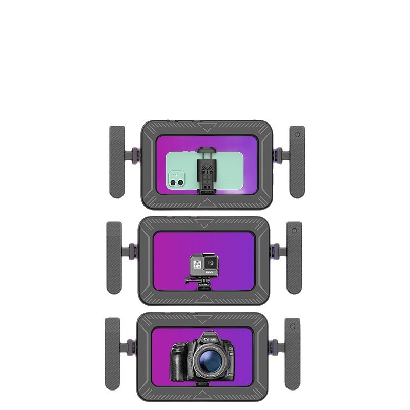 Ručno kružno svjetlo za fotografiju, prijenosno punjivo svjetlo za live streaming, model K03; 6.6W, 5V/1A, podešiva temperatura boje 2500K–9900K