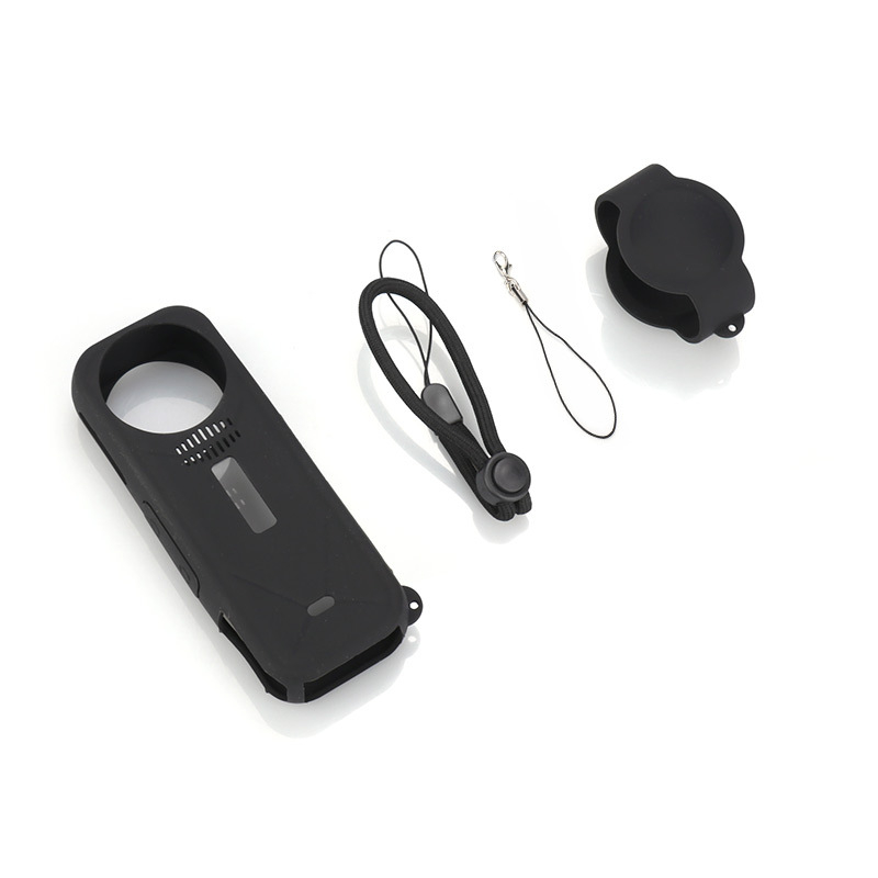 Carcasă din silicon pentru Insta360 X5 – Shadow Stone X5 protecție obiectiv, husă pentru cameră panoramică, design anti-cădere; compatibil cu Shadow Stone X5; material: silicon; imprimare logo: disponibil