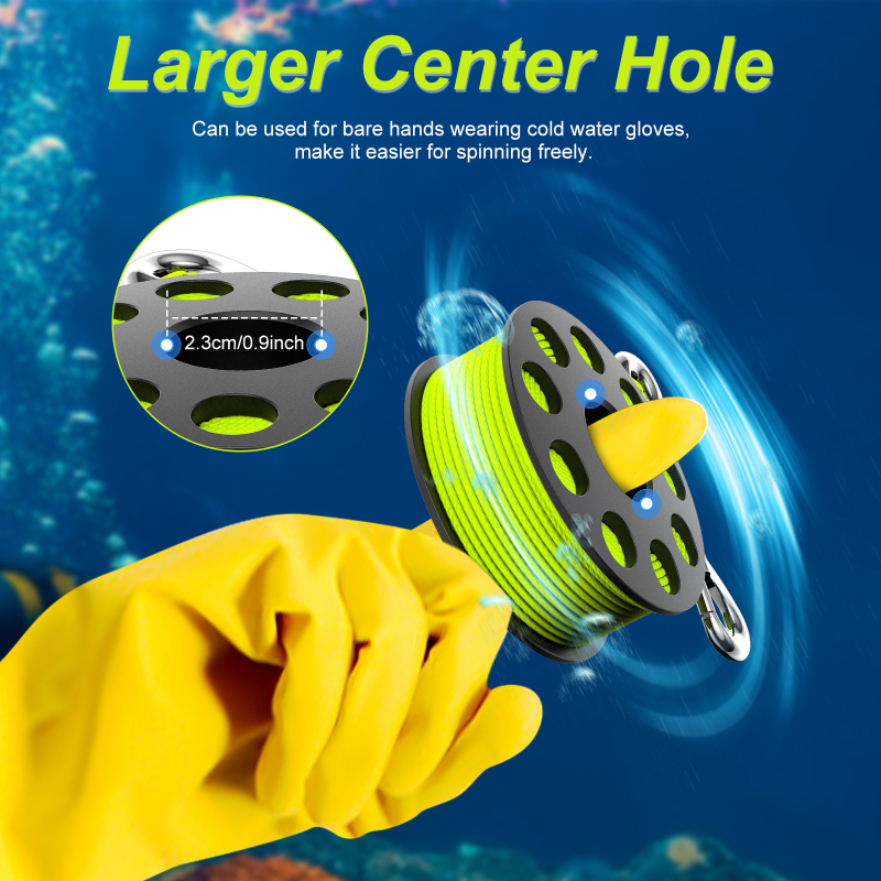 Nirtuvējai navijaks ar nerūsējošā tērauda dubulto āķi, 30 m neilona aukla, plastmasas vads; modelis FR-4, zīmols Jukun; maksimālais slodze 5 kg