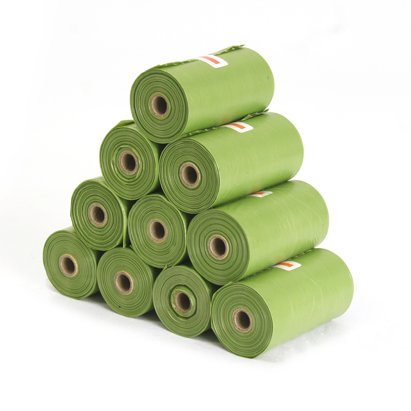 Pungi groase pentru gunoiul câinilor, cu deschidere plată, din PE biodegradabile