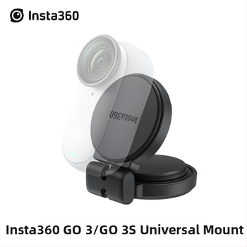 Magnetické/lepiace pevné uchytenie pre Insta360 GO 3/GO 3S – prenosný doplnok pre palcovú kameru (Model GO3S-RYT-360; materiály: silikón, plast, hliníková zliatina)