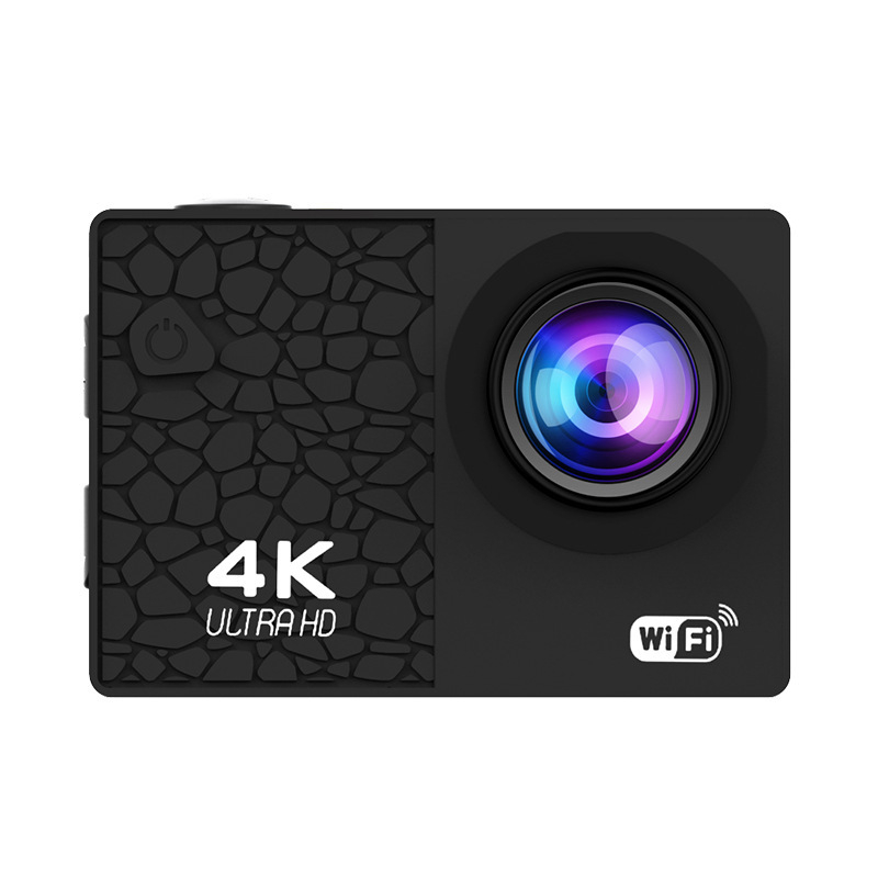Cameră de acțiune 4K cu stabilizare, rezistentă la apă, Wi‑Fi, 12MP