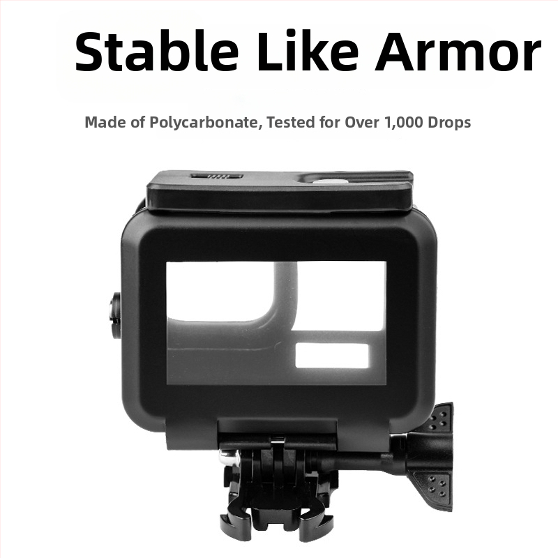 GP902 Vodotesné puzdro pre GoPro 9–13 Black Diamond, kalené sklo + PC + nerezová oceľ, hĺbka 50 m, balenie obsahuje puzdro a kryt s dotykovou obrazovkou, prispôsobiteľné logo