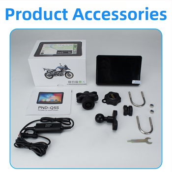 Išorinis nešiojamas motociklo navigacijos įrenginys su padangų slėgio stebėsena, Android Auto ir CarPlay, Wi‑Fi ir 3D žemėlapiai