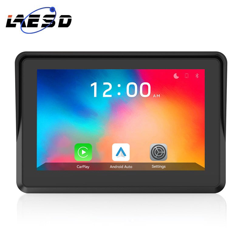 Išorinis nešiojamas motociklo navigacijos įrenginys su padangų slėgio stebėsena, Android Auto ir CarPlay, Wi‑Fi ir 3D žemėlapiai