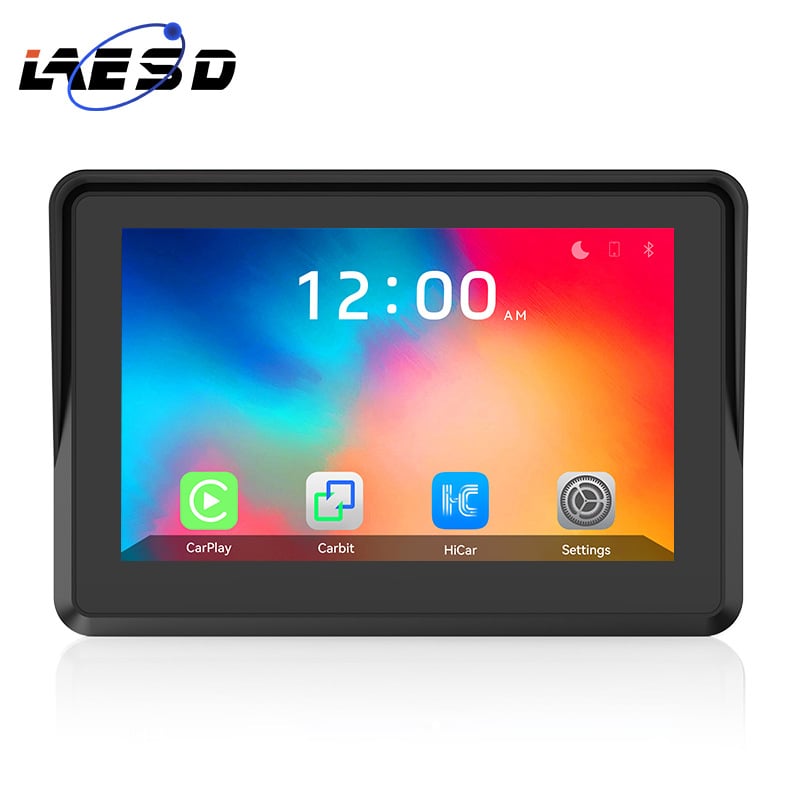 Išorinis nešiojamas motociklo navigacijos įrenginys su padangų slėgio stebėsena, Android Auto ir CarPlay, Wi‑Fi ir 3D žemėlapiai