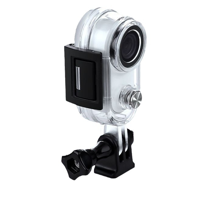 Vodootporno Zaštitno Kućište Insta360 Go3/Go3 S — Materijal: PC + kaljeno staklo + nehrđajući čelik; Kompatibilno s Insta360 Go3/Go3 S; Prilagodljiv logotip