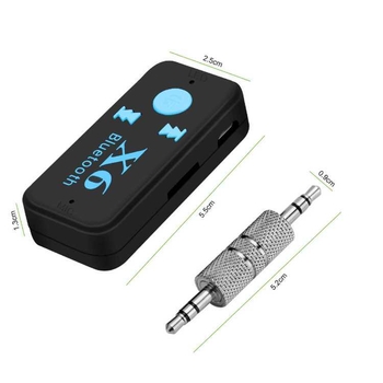 Autó Bluetooth kihangosító vevő, Bluetooth 5.0, 2,4 GHz, bemenet 5V, 3,5 mm audió kimenet (hatótávolság 10 m)