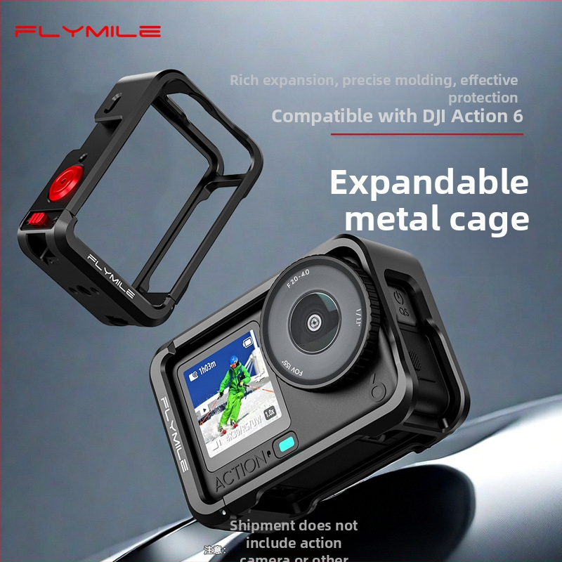 Kovová ochranná škrupina a rozšírený rám pre DJI Osmo Action 6 Rabbit Cage od Flymile