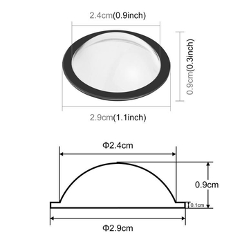 Protector adeziv de obiectiv din silicon pentru Ricoh Theta SC2/S/V – Pu590t, compatibil cu Ricoh Theta SC2/S/V, imprimare logo permisă