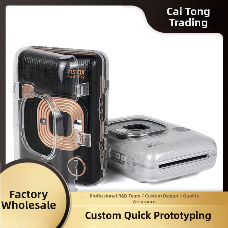 Ochranný obal pre Fujifilm Instax Mini LiPlay, priehľadný PC kryt, odolný voči škrabancom a pádom, prispôsobenie podľa obrázka