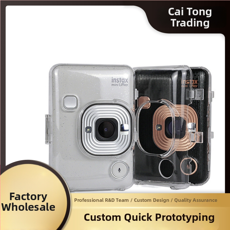 Ochranný obal pre Fujifilm Instax Mini LiPlay, priehľadný PC kryt, odolný voči škrabancom a pádom, prispôsobenie podľa obrázka