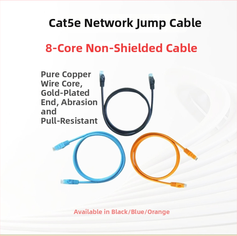 Hikvision Cat6 Gigabit uzraudzības kabelis, 8 vadus, 4 pāri, dubultā aizsardzība, modeļa DS-1LN5E, iekšējai un ārējai lietošanai