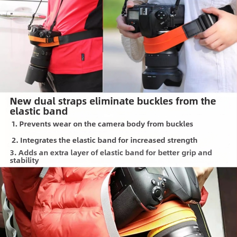 Remen za kameru s brzim otpuštanjem i konverzijskom kopčom za SLR fotoaparate – kožno-nylon materijal, model 031, nosivost 50 kg, višenamjenski foto dodatak