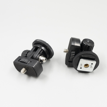 Adaptor pentru hot shoe pentru camere DSLR/Mirrorless Canon/Nikon, bază pentru suport telefon, plastic, extensibil, sarcină 2–5 kg