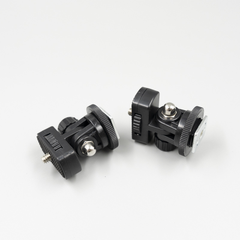 Adaptor pentru hot shoe pentru camere DSLR/Mirrorless Canon/Nikon, bază pentru suport telefon, plastic, extensibil, sarcină 2–5 kg