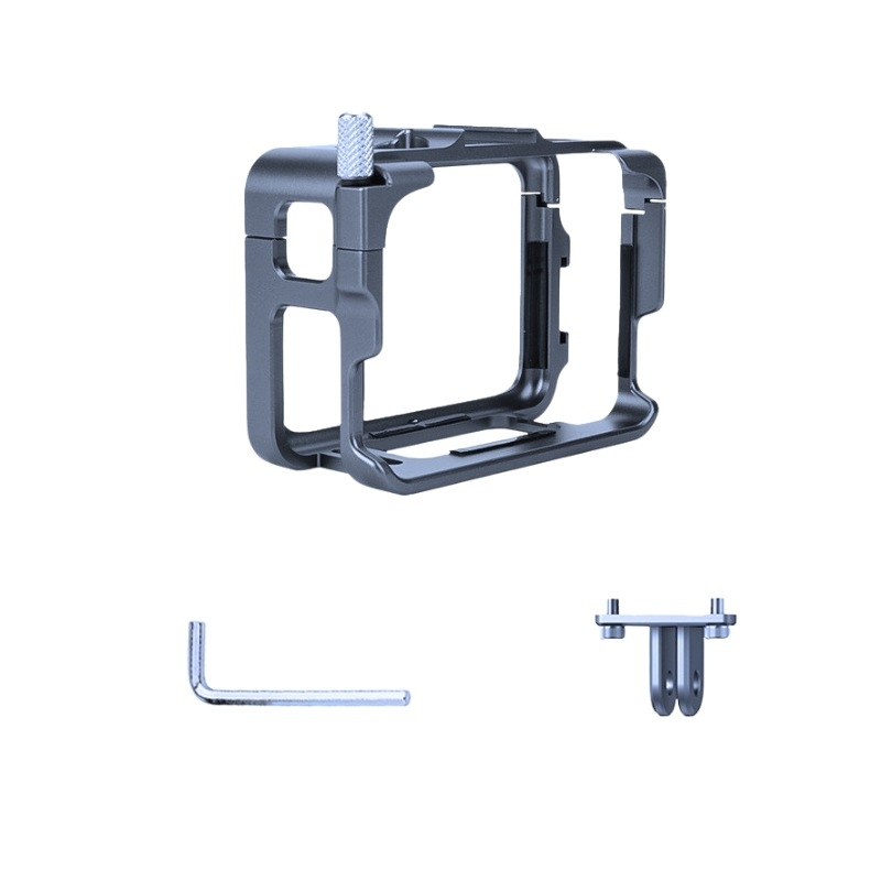 Αλουμινένιο προστατευτικό πλαίσιο για Insta360 Ace/Ace Pro/Ace Pro 2 με μεταλλική Rabbit Cage, Μοντέλο XY-ACE2-AL; Περιλαμβάνει GoPro Διασύνδεση, Κλειδί, Βίδες; Προσαρμόσιμο Λογότυπο