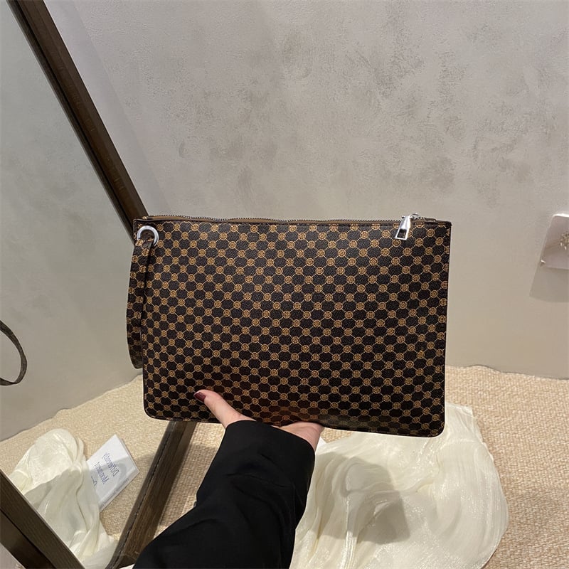 Ženska PU torbica u obliku koverti, mali kvadrat, gradski stil, zatvarač, jesen 2025
