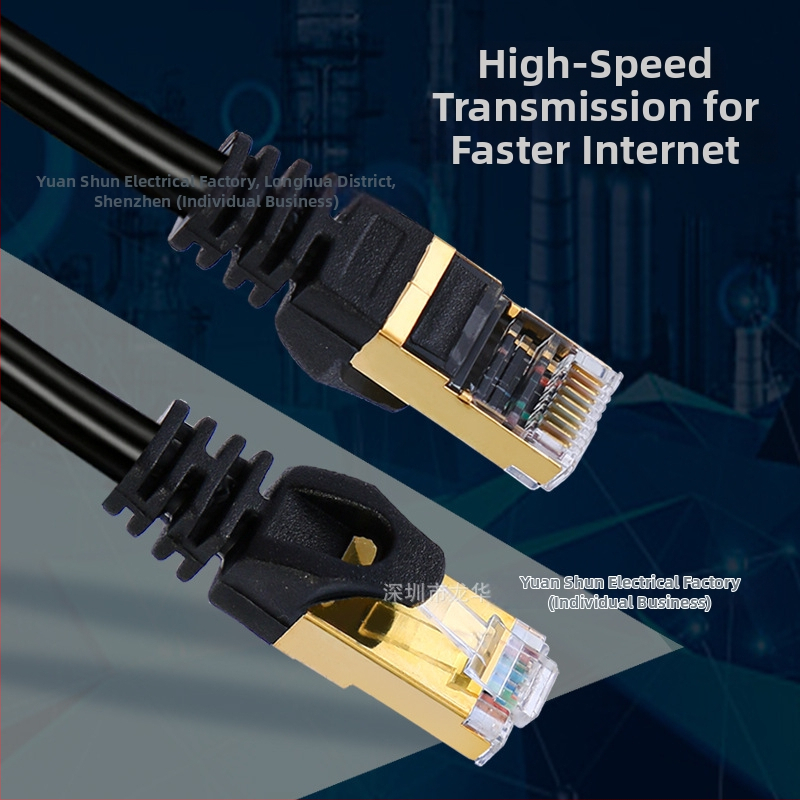 CAT7 Ethernet kabelis, 8 vadi, 20 Gbps, -15 līdz 65°C, vilces izturība 1000 N, spiedes izturība 250P