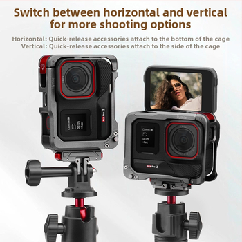 Ochranný rám z hliníkovej zliatiny pre Insta360 Ace Pro 2 — Kovový Rabbit Cage, hmotnosť 83,8 g, kód AC2002, Uvedenie 2024