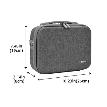BRDRC AC5005 Geantă de umăr Crossbody pentru DJI Action 5Pro/4 Cameră de sport — Cutie de stocare portabilă